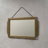 Old Art Deco wall mirror 51x33cm