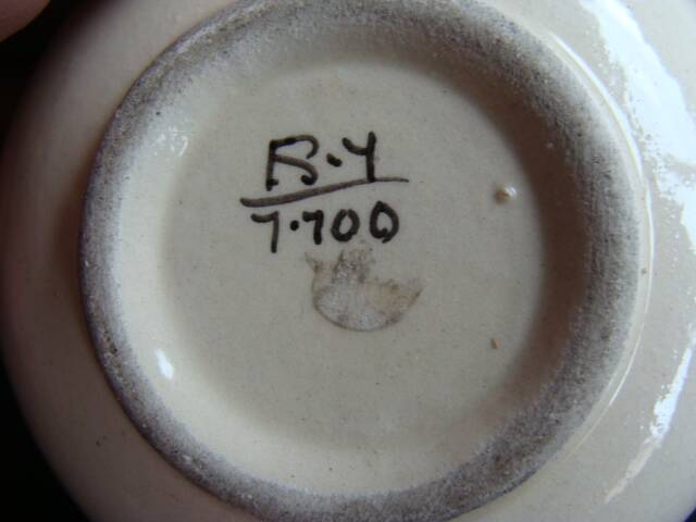 Vintage Quimper earthenware bowl