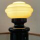 Space Age lamp in opaline glass and ceramic, 1970s
