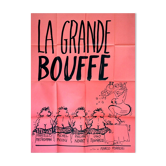 Original poster 1973 the great food reiser marco ferreri 120x160 cm