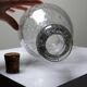Large antique blown glass bottle with bubbles, early 20th century 1900-1920.