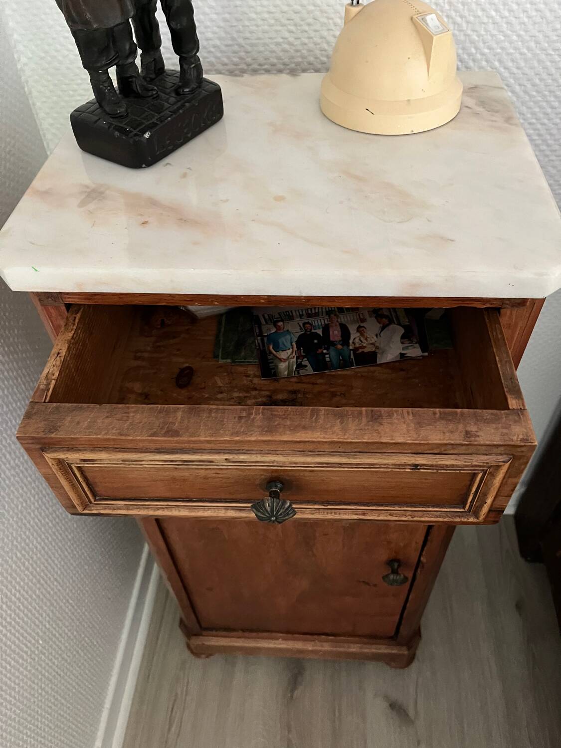 Antique bedside table