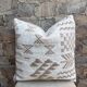 Handmade Berber wool cushion: Moroccan Kilim cushion (45x45cm)