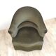 Pair of Toad green velvet armchairs
