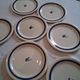 Set of 7 advertising plates from Gien "Gondolo" in good condition.