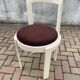 Lacquered wooden chairs with fabric, 1970s, set of 4