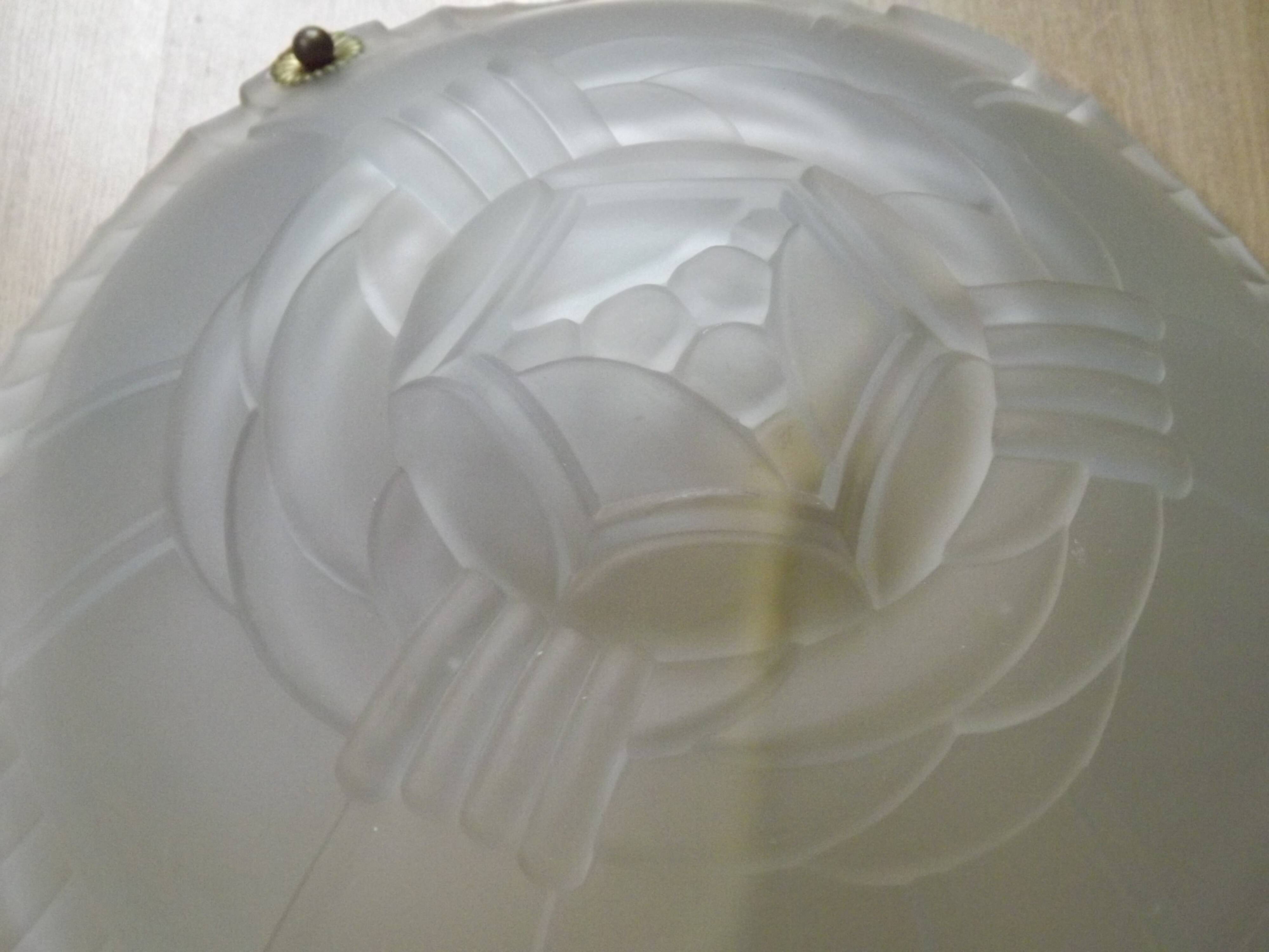 Art Deco Artistar France White Platform Ceiling Light Abstract Design 529