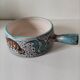 Italian ceramic dish with marine relief decoration from San Marino, 1960s-70s