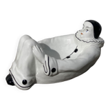 White Pierrot ashtray / soap dish / pocket tray