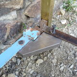 Antique brass bed in 140