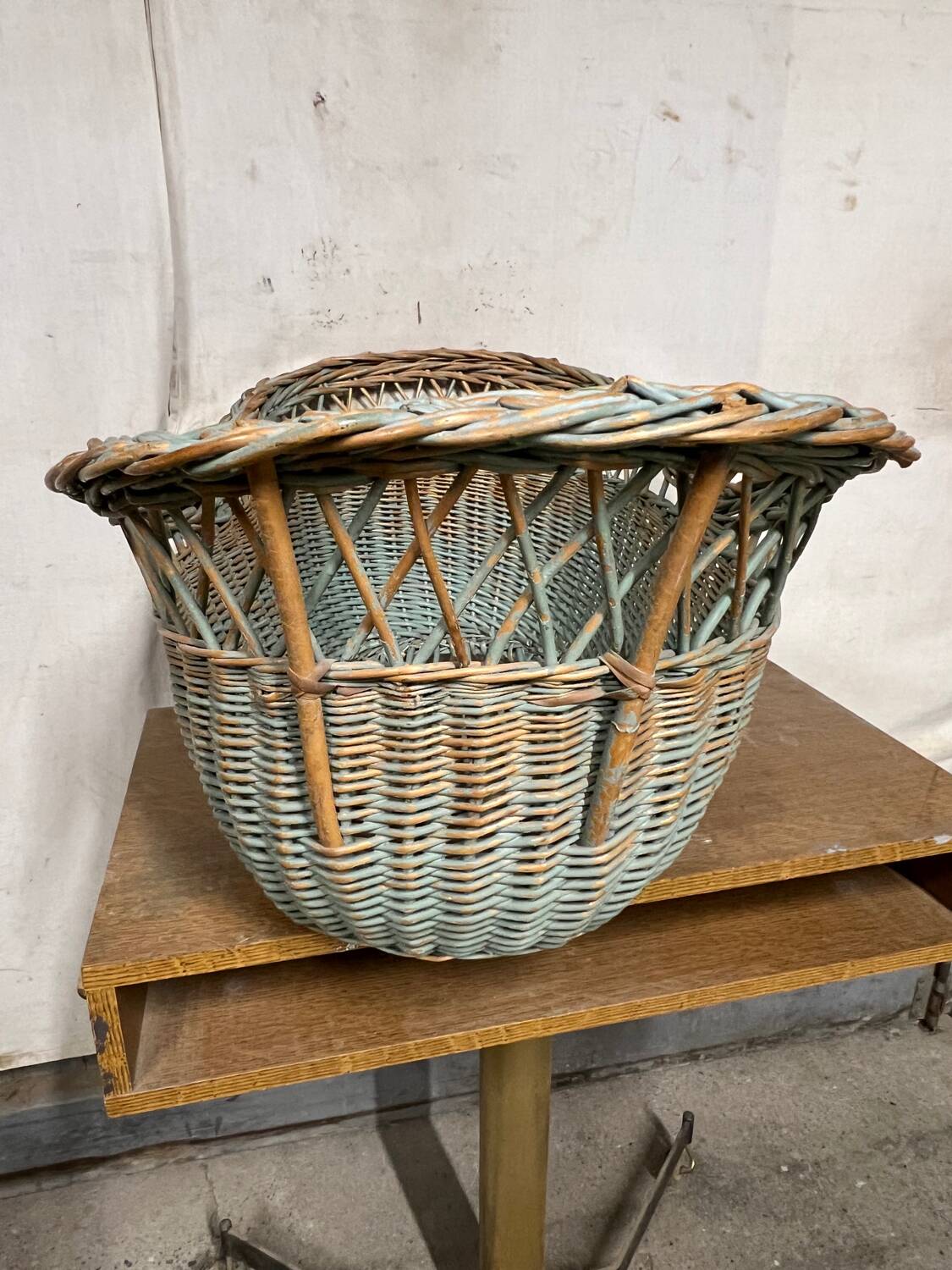 Rattan laundry basket