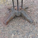 Pair of Cast Iron and Iron Garden Tables