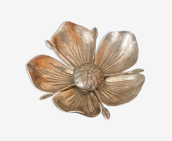 Cendrier fleur metal