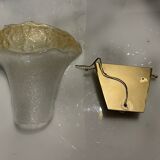 2 murano glass sconces, 1980s