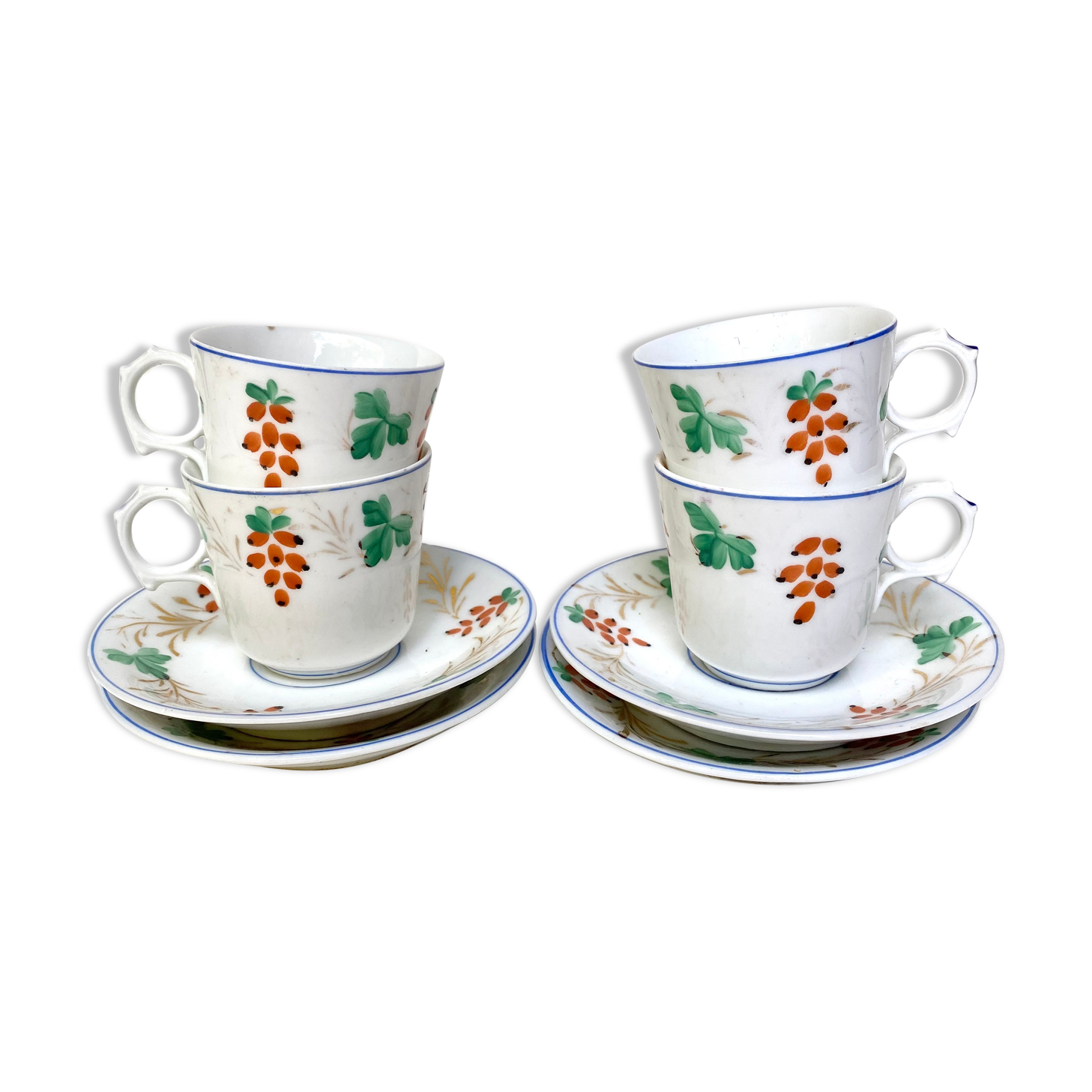 Antique porcelain coffee cups