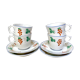 Antique porcelain coffee cups