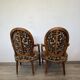 Paire de Fauteuils Médaillon d'époque Louis XVI
