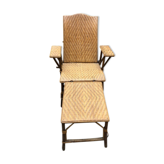 Rattan transat daybed