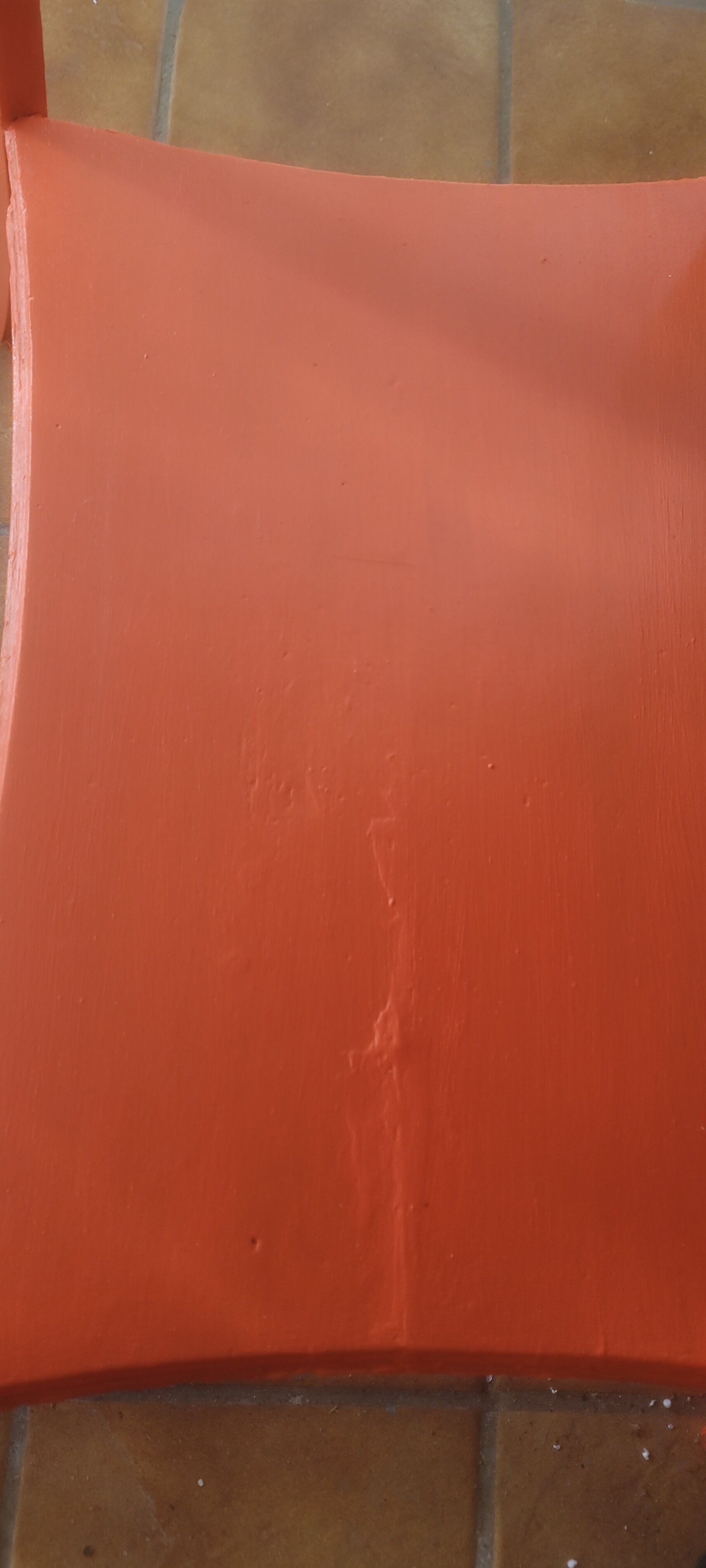 Orange art deco entrance furniture console