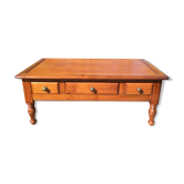 Table basse extensible en merisier