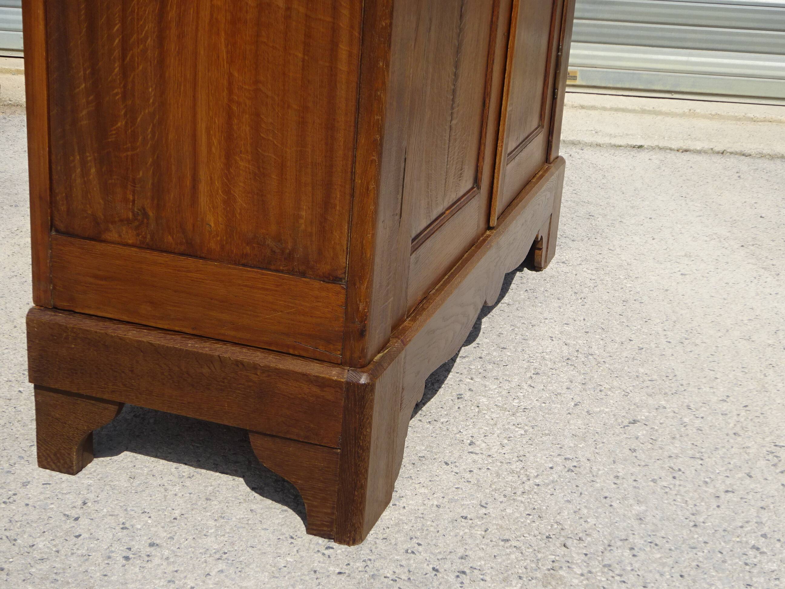 Large Parisian wardrobe in solid oak