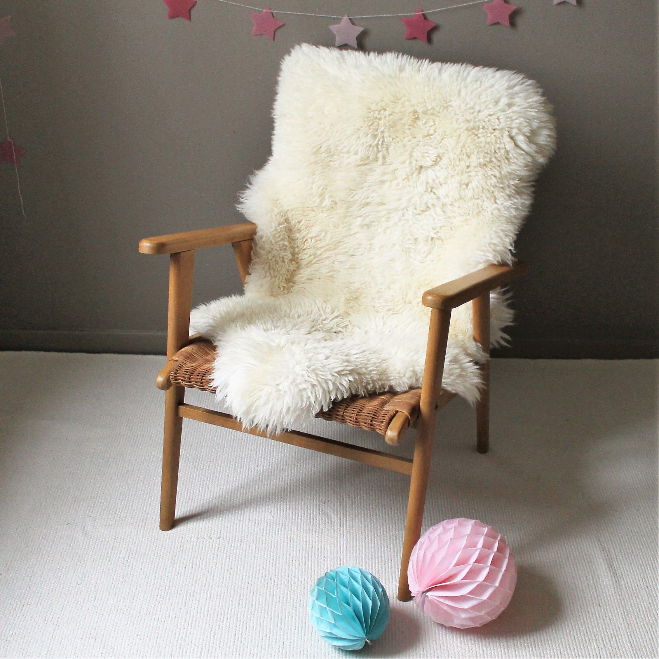 Se of Vintage rattan armchair