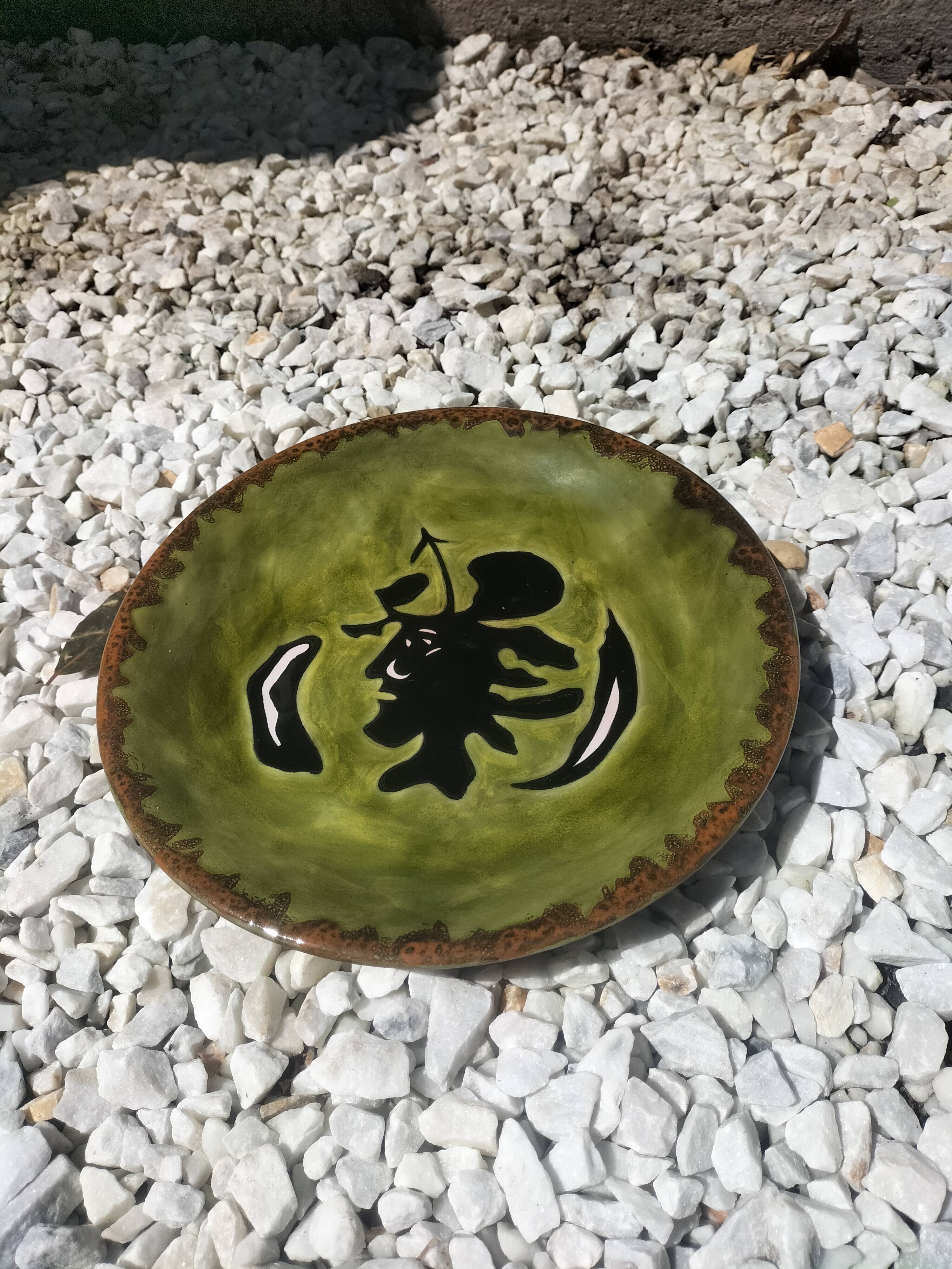 Glazed earthenware plate by Jean Lurçat