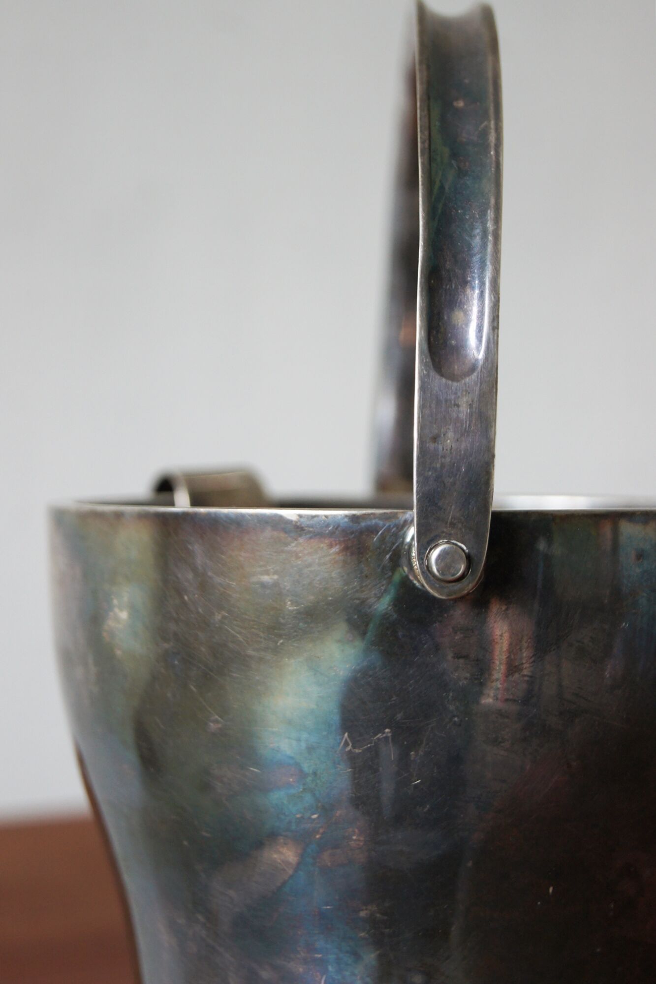 Vintage modern silver-plated ice bucket, 1930