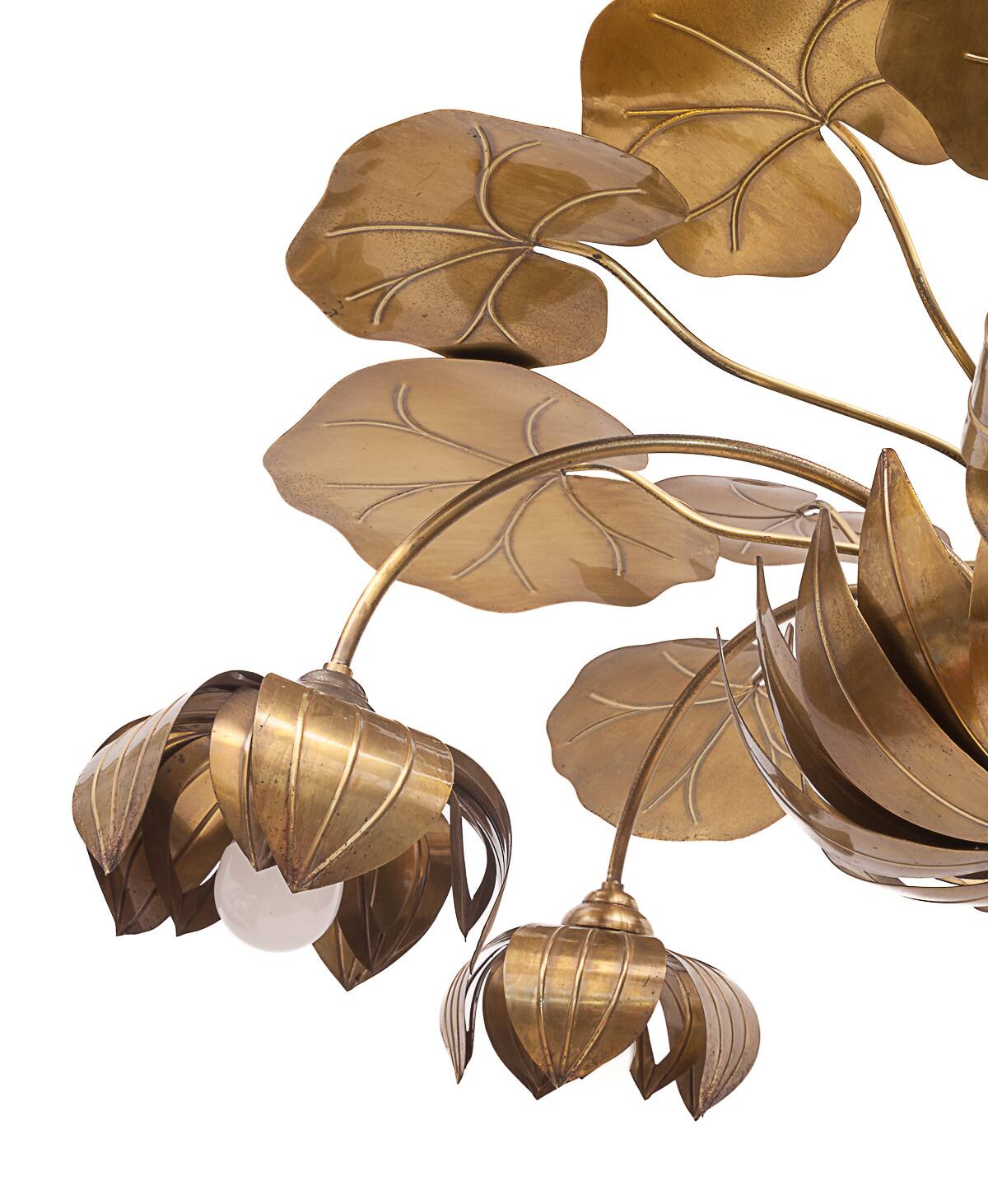 Lustre nénuphar 10 feux Maison Jansen