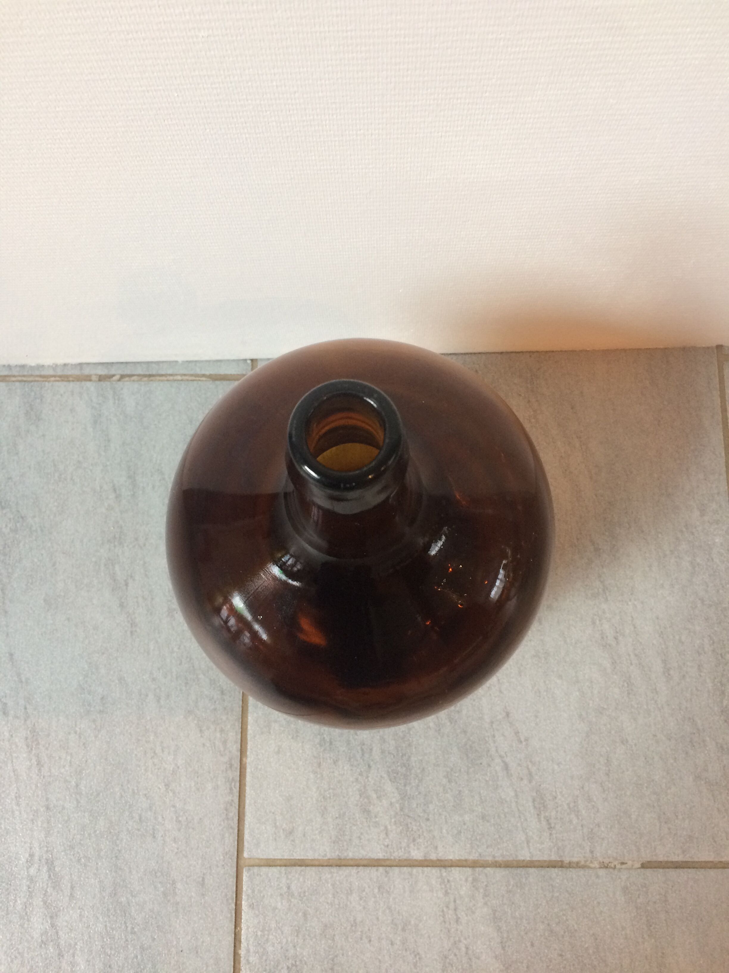 Demijohn 5 liter amber