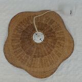 Lustre en rotin, vintage