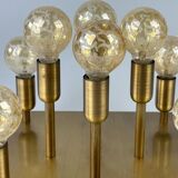 60s 70s ceiling lamp Sölken Leuchten Germany in brass