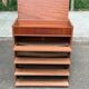 Armoire de rangement à chaussures, commode scandinave en bois, 1970