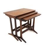 Rosewood nesting table, Erling Torvits, Heltborg Møbler Domus Danica, Denmark, 1960