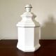 Pied de lampe en céramique blanche, 1980