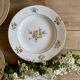 Set of 6 mismatched vintage soup plates