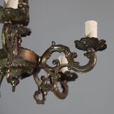 Fascinating Vintage Brass chandelier, 1960s