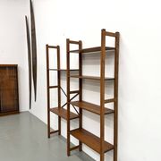 Bibliothèque Moderniste XXL en Pin Massif – Design Années 50 – L164 cm