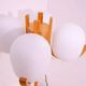 Atomic age floor lamp, vintage hotel lighting, Czechoslovakia 1970s