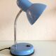Blue metal desk lamp / vintage 70s-80s
