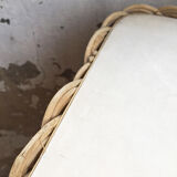 Vintage wicker vanity