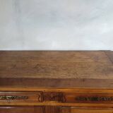 Louis XV high sideboard in cherry wood, Louis XV style