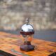 Vintage lamp, chrome and wood lamp, table lamp, bedside lamp, art deco, 40's