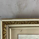 Paire de tableaux en soie