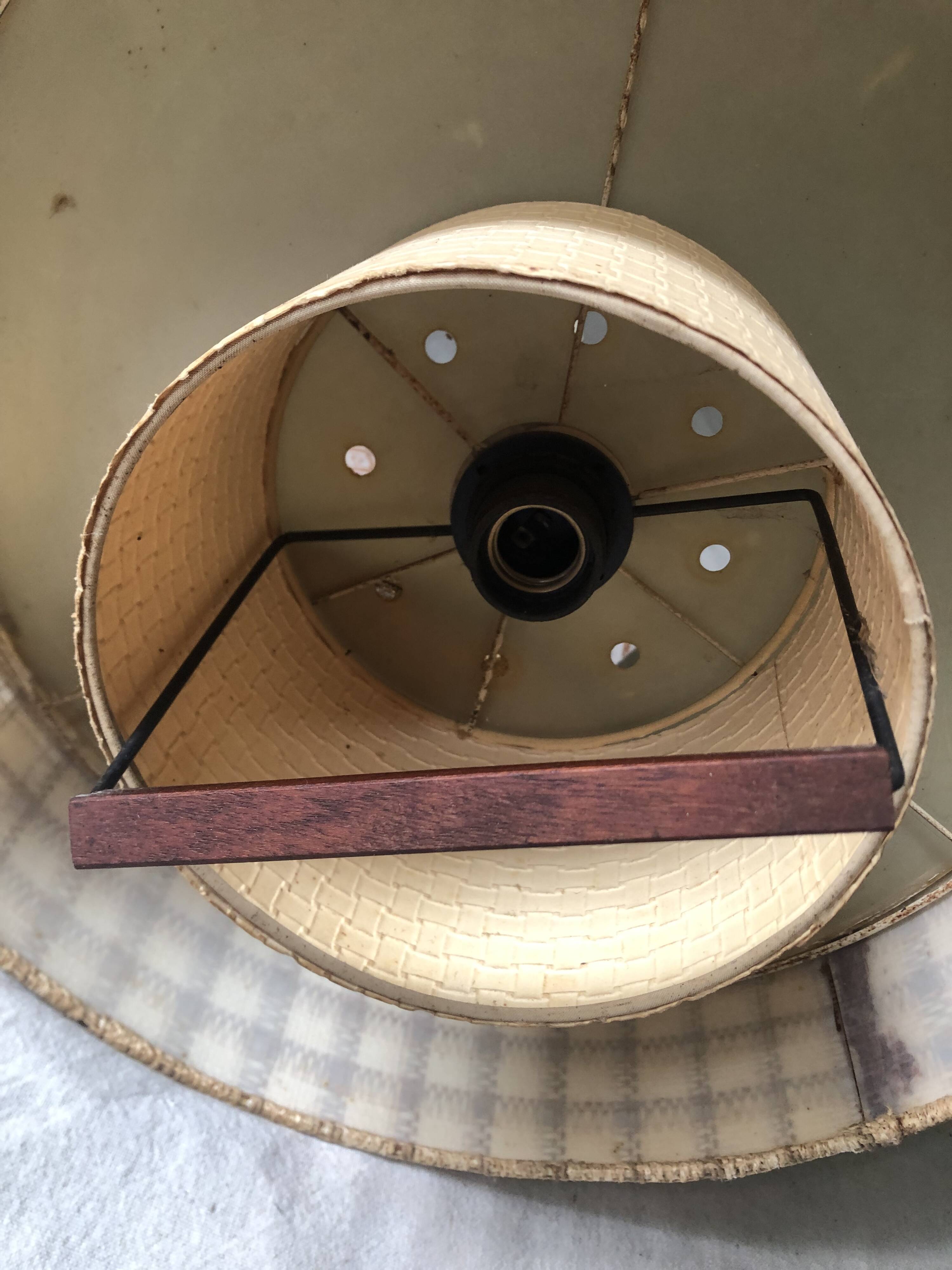 Scandinavian teak pendant light from the 60s/70s vintage