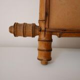 Bamboo-style wooden mirror