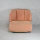 Armchair Ligne Roset, pastel orange color, France, circa 1990