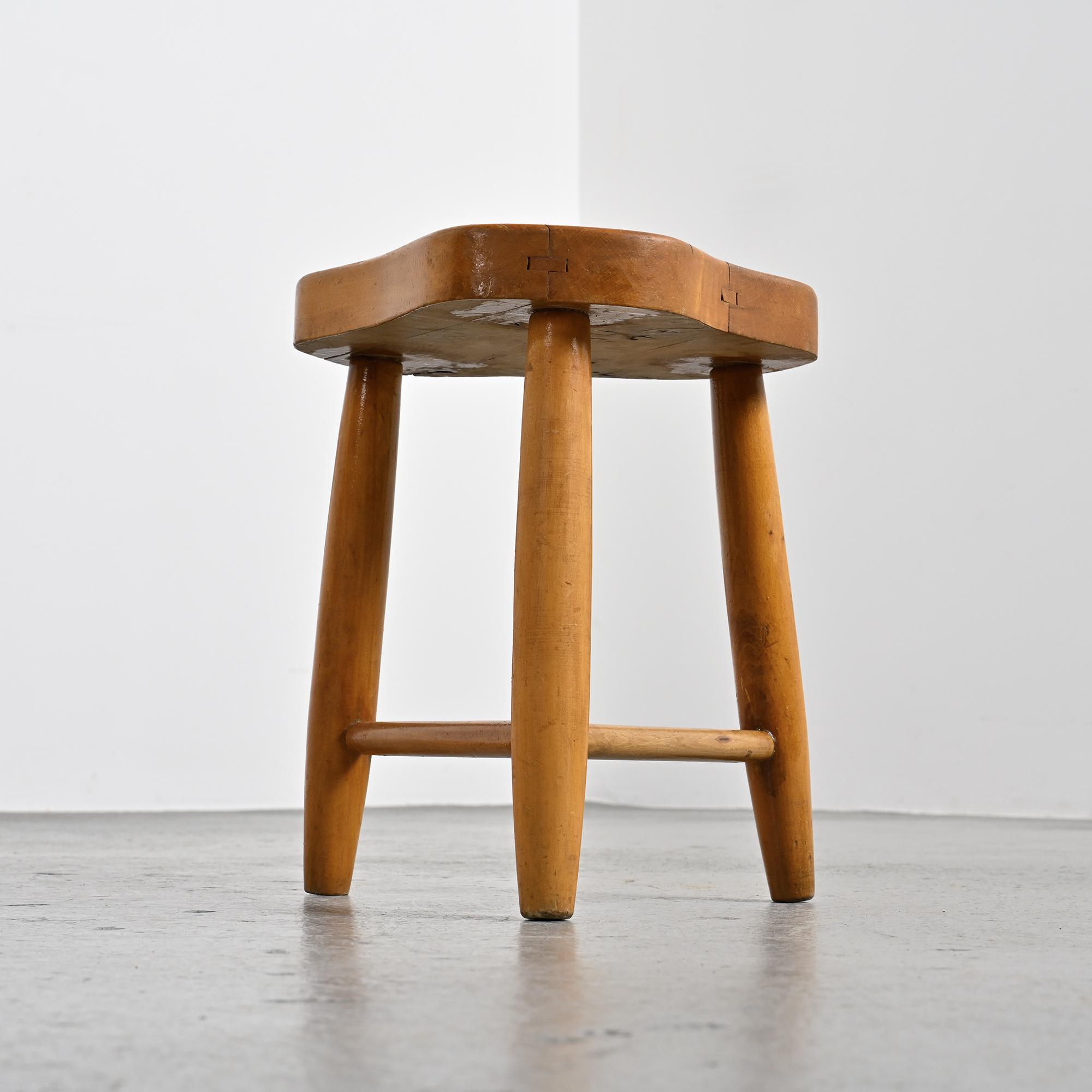 Free-form stool by Christian Durupt, around 1955.