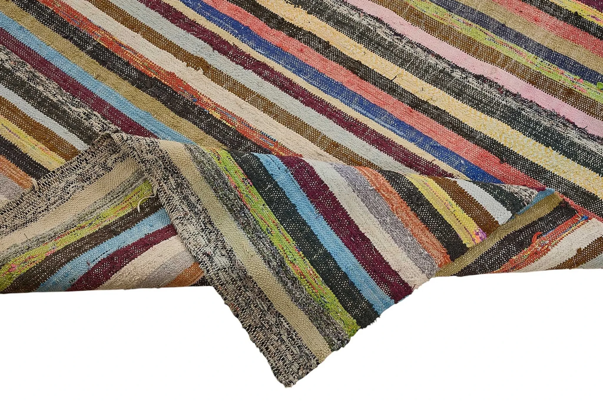 Turkish Handwoven Flatweave Chaput Kilim 176 cm x 354 cm