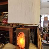 Desk lamp by Willy Daro in agate, 1970s